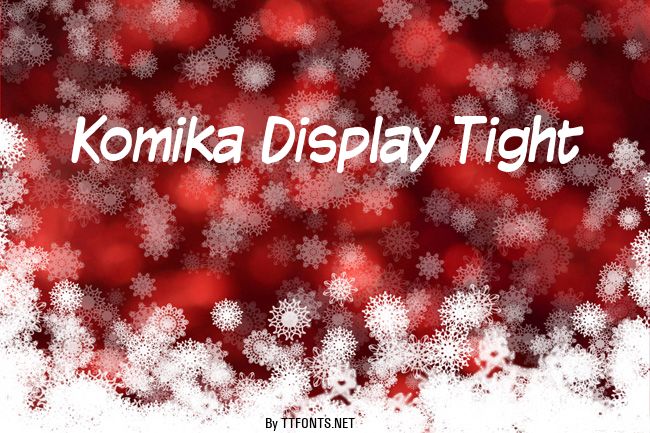 Komika Display Tight example
